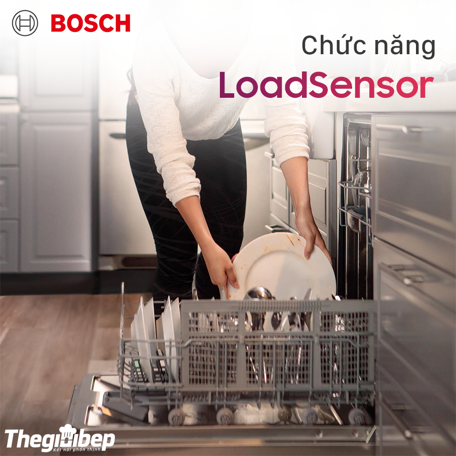 Chức năng loadsensor của máy rửa chén Bosch 